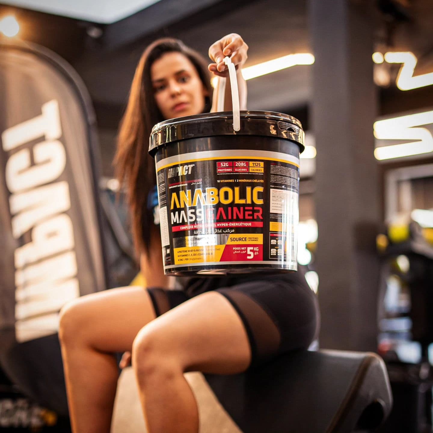 Athlete with supplements