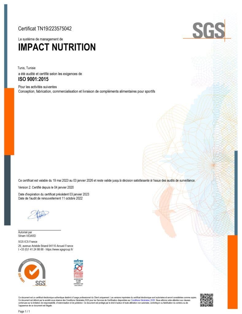 ISO 9001:2015 - Système de Management de la Qualité